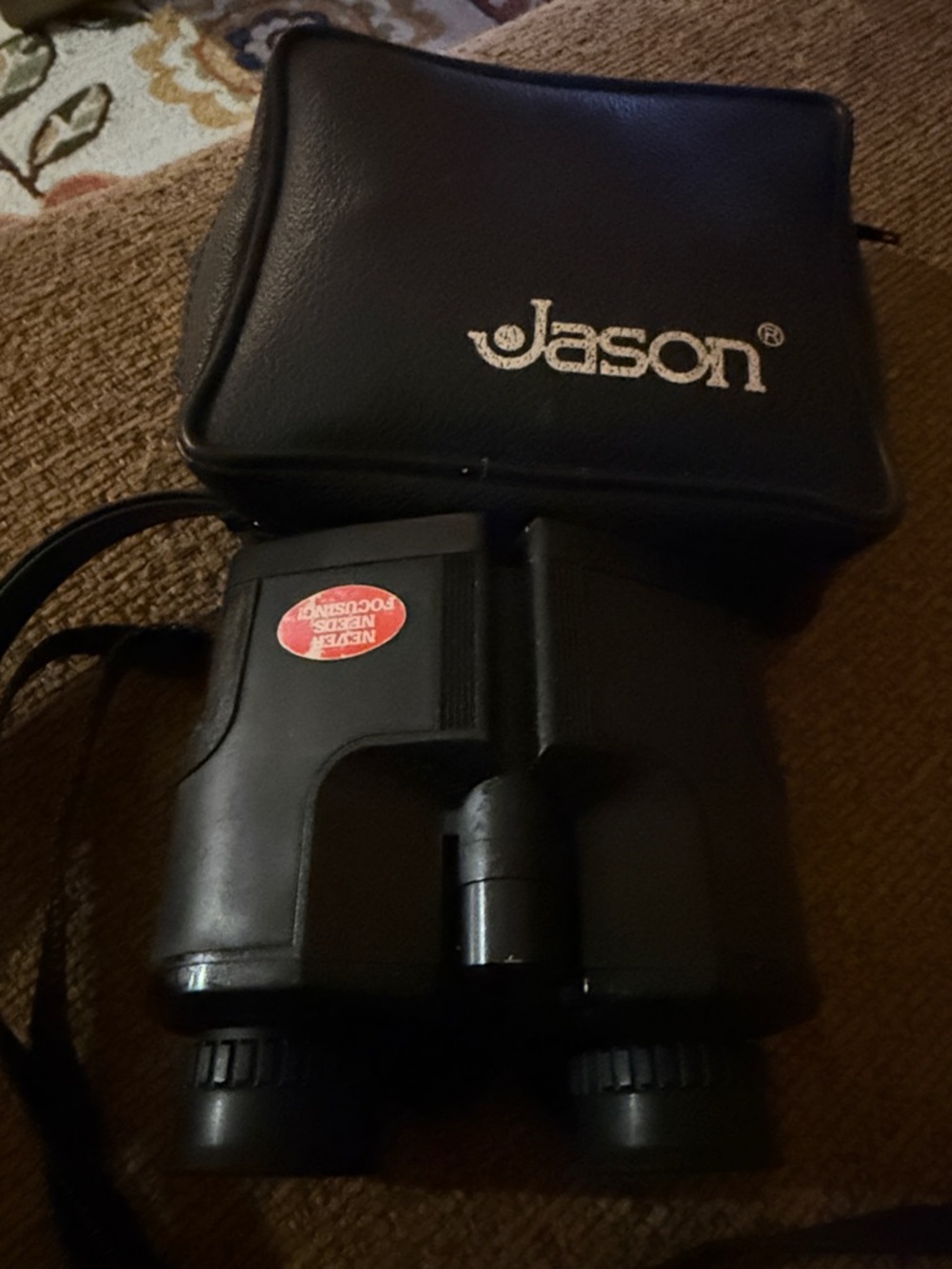 Black Binoculars with Carry Case by Jason